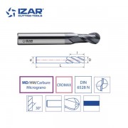 fraise finition carbure MD/HM sphérique Izar de 2 à 20 mm