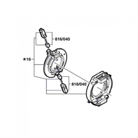couronne porte balais Bosch 2604337059