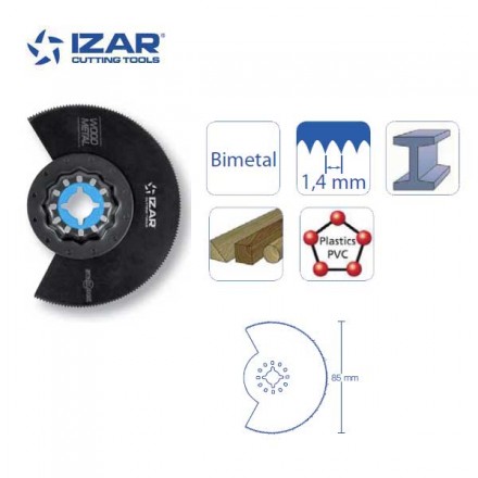 lame segmenté outil-multifonctions Starlock Izar bimétal coupe fine