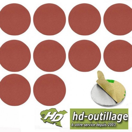 disque abrasif autocollant 250 mm sans trou (grain 40 à 220)