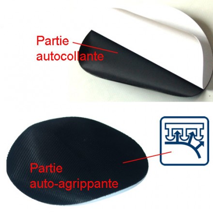 support autocollant pour disque velcro 800 mm