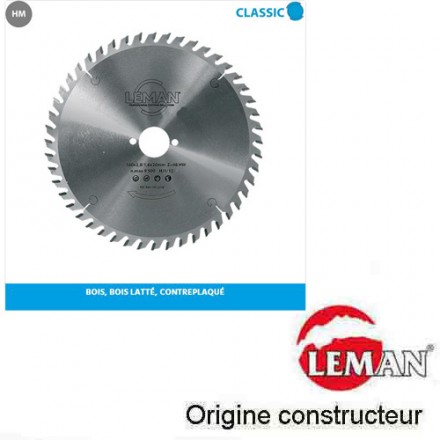 lame de scie circulaire carbure D.125 mm 24 dents  Leman
