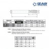 fraise Izar carbure MD/HM DIAMAX diamanté pour fibre de carbone / verre