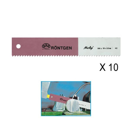 Lame de scie à machine Röntgen 350x30x1.5 mm MOLY Tpi 4 à 14