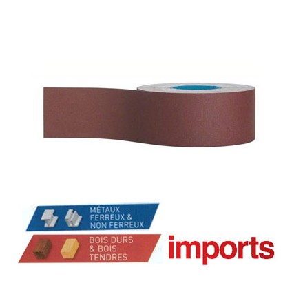 rouleau d'atelier toile souple 100mmx50m - bois métal