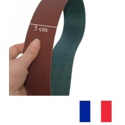 bande abrasive ponceuse 50x1060 mm  grain 24 à 180
