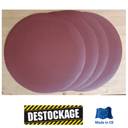 disque lapidaire velcro 450mm sans trou  grain 60