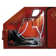 intérieur de la cabine de sablage 350L 