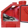 interieur cabine de sablage 440L avec aspiration
