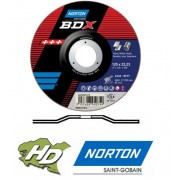 disque à tronçonner acier/inox Norton BDX 125x2,5 mm