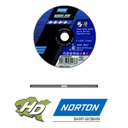 disque à tronçonner acier/inox Norton norline 150x2,5 mm