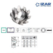 fraise à trou IZAR PMX TIALN-TOP DIN 1880NR pour ébauche de 40 à 100 mm