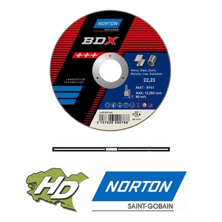 disque à tronçonner acier/inox Norton BDX 230x1,9 mm