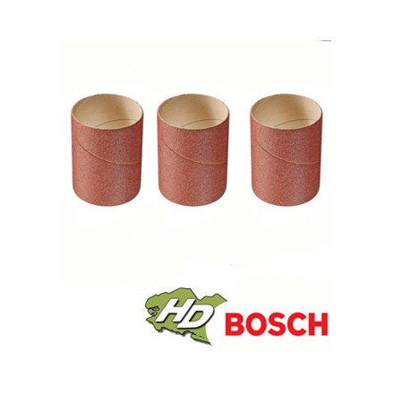 manchon abrasif Bosch PRR 250ES 60mm (jeu de 3) grain 80 à 240