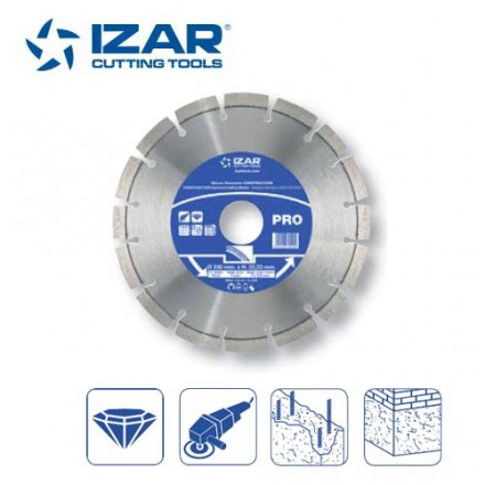 disque diamant Izar segmenté laser de 115 à 230 mm