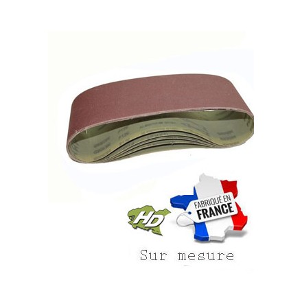 bande corindon imperméable ponceuse 50x686 mm grain 24 à 320