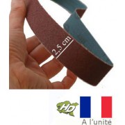 bande abrasive corindon supérieur 25x760 mm gr 24 à 600
