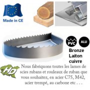 lame scie ruban métaux non ferreux 3378x6 mm