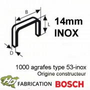 1000 agrafes INOX 14 mm type 53 Bosch