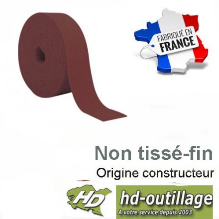 rouleau non tissé 100mmx10m rouge grain 320