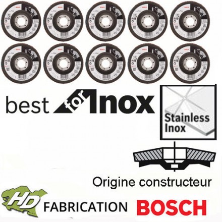 disque à lamellebombé  125 mm Bosch X581 inox