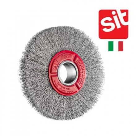 brosse circulaire Sit acier pour touret 200 mm