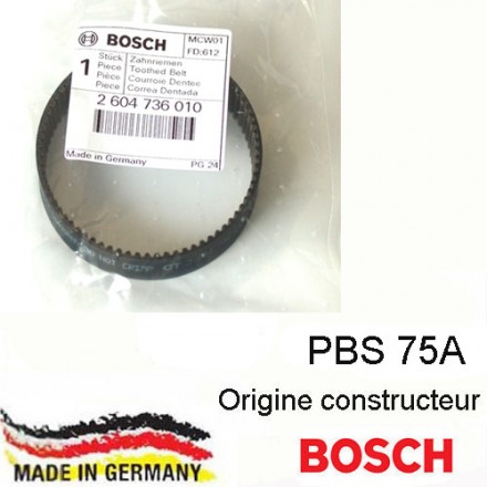 courroie dentée Bosch 2604736010 pour PBS75A