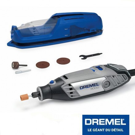 Outil multi-usage Dremel 3000-5 + 5 accessoires + support machine - Achat Dremel  outils