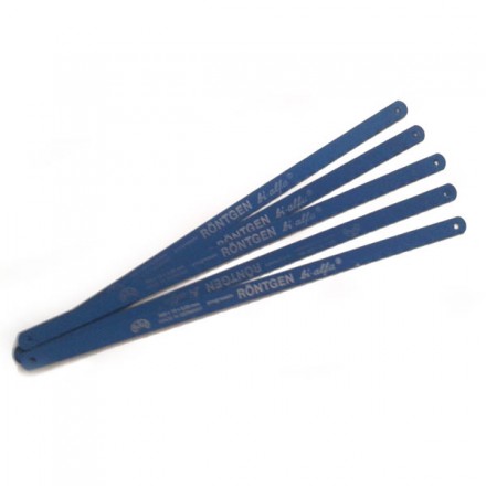 Lame de scie à main (x5) Röntgen bi-alfa progressive pour métaux 300x13x0.65 mm