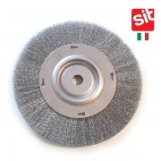 brosse circulaire Sit acier ondulé pour touret 300 mm