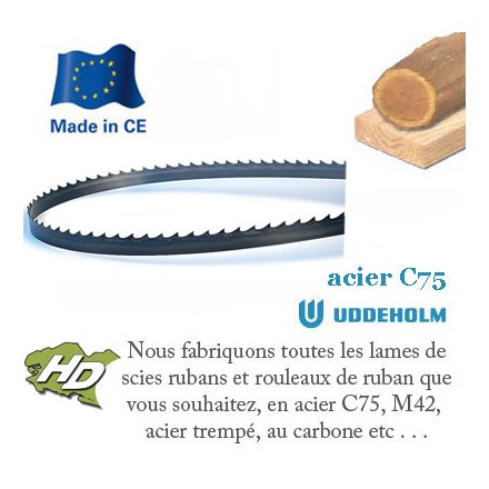 lame scie ruban bois reaffutable 2385x10 mm
