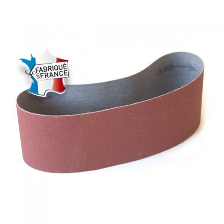 bande abrasive ponceuse 75x533 mm gr 24 à 600 corindon superieur
