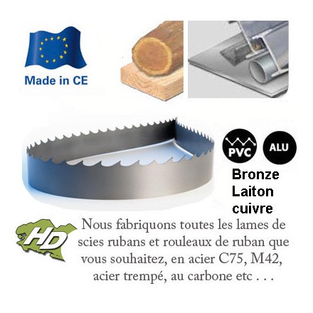 lame ruban carbone 1070x6 mm