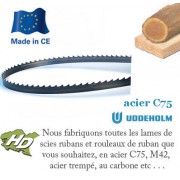 lame scie ruban bois C75 reaffutable 3200x20 mm