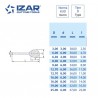 fraise rotative carbure Izar sphérique KUD denture 6 de 3 à 25 mm