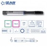Taraud droit machine Izar PMX TiAln métrique pour inox de M2 à M10