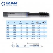 Taraud droit machine Izar PMX TiAln pour inox et aciers alliés