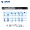 Taraud droit machine Izar PMX TiAln pour inox et aciers alliés